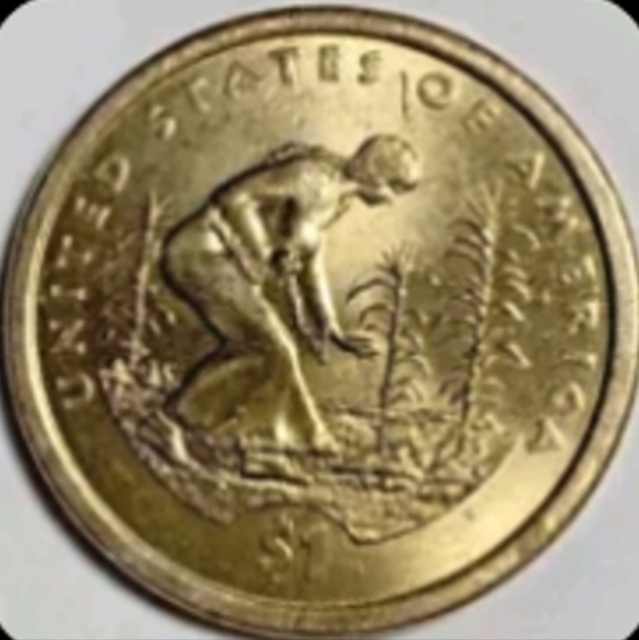 "RARE","Sacagawea" $1 Error Dollar Coin, No Date, No Mint Mark on Obverse 2009 P - Picture 2 of 9